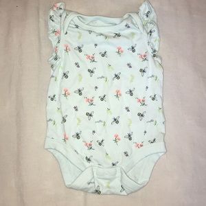 Adorable Onesie with Bees and flower print